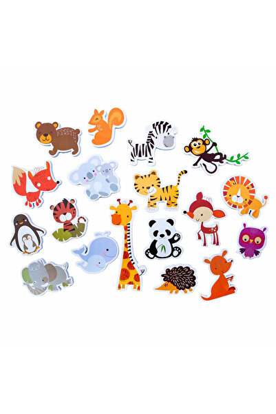 MC Micostore Stickere baie copii, set 18 animale din spuma, reutilizabile, ju...