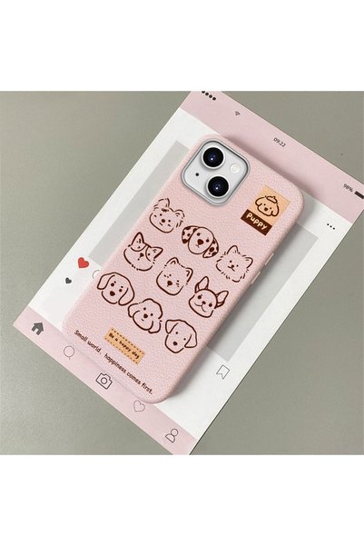 CASEVIBE غطاء هاتف من السيليكون بنمط كرتوني وملمس جلدي، متوافق مع iPhone 14 P...