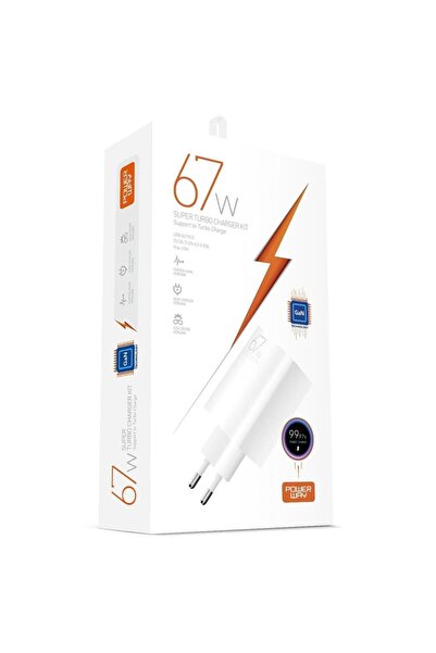 Powerway M67 Süper Turbo 67W USB-A Çıkışlı Hızlı Telefon Şarj Adaptörü (5-20V 3-25A)