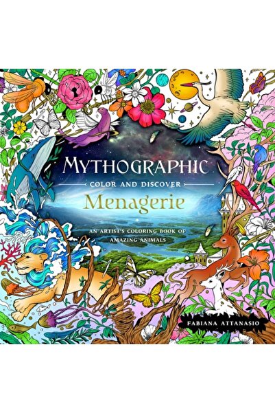 Book Boss Mythographic Color And Discover: Menagerie: An Artist's Coloring Bo...