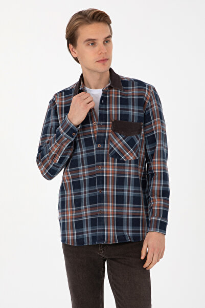 U.S. Polo Assn. Men's Brown Jean Shirt 50313592-Dn0031