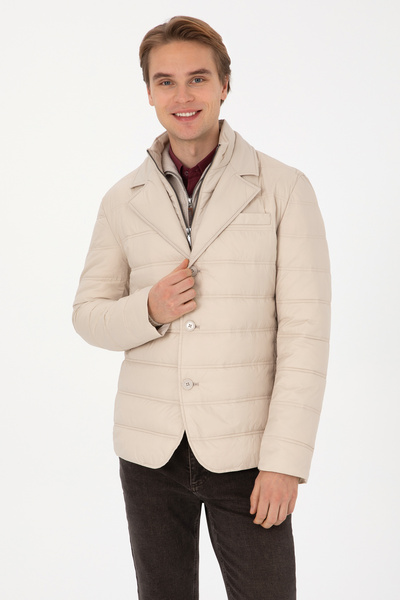 U.S. Polo Assn. معطف رجالي من Stone 50312596-VR049