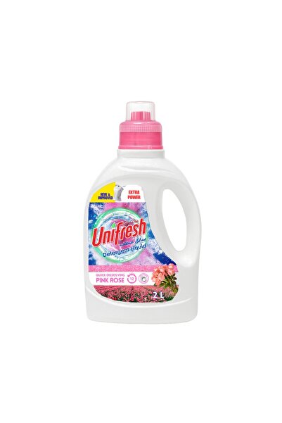 UNIFRESH Liquid Laundry Detergent Rose 2L – Powerful Stain Removal, Fresh Flo...