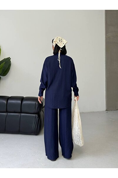 Tarzımızbir Shirted Suit Made of Strawberry Fabric, Top and Bottom, Is Halal.