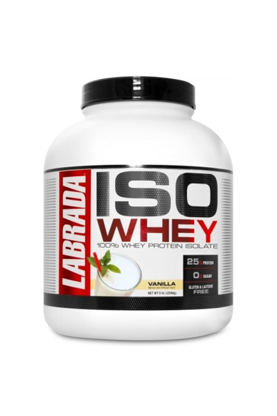 Labrada Nutrition لابرادا إيزو 100% بروتين مصل اللبن المعزول 5 أرطال بنكهة ال...