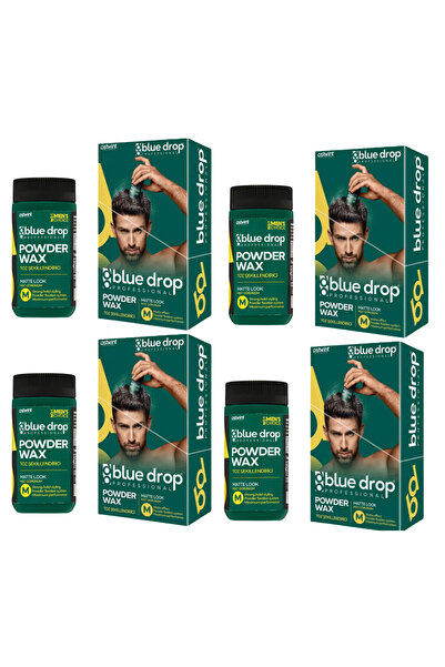 BLUE DROP Pachet de 4 pudre volumizante pentru coafare, aspect mat, 15 g