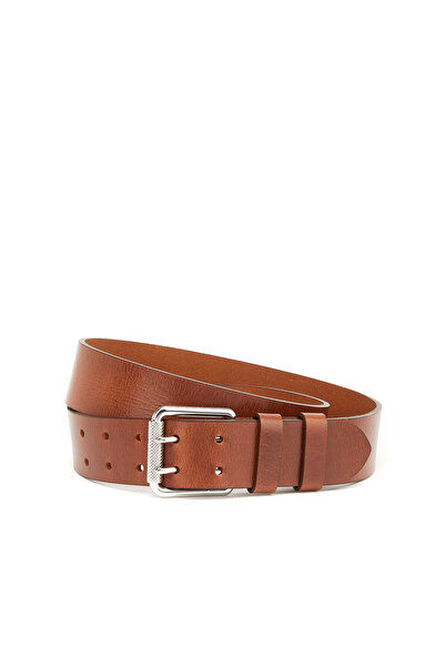 Dıvarese Kahverengi Erkek Deri Kemer