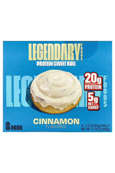 LEGENDARY FOODS لفائف بروتين أسطورية بنكهة القرفة 63 غرام