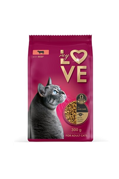 Kormotech Hrană uscată completă My Love pentru pisici adulte - Vită - 300 g