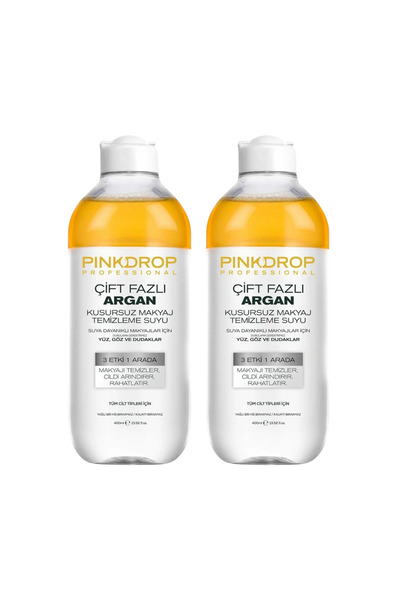 Ostwint Pachet de 2x Apă Micelară Bifazică 3 în 1 cu Ulei de Argan și Vitamin...