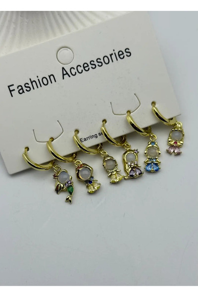 BİJU YILMAZ أقراط في آي بي جولد المكونة من 6 قطع - 25-vip338