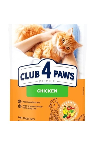 Club4Paws Club 4 Paws Cat - Hrană uscată premium - Pui - 300 g