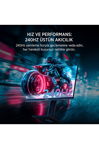 James Donkey Arven A70 27'' 240Hz 0.5Ms FHD VA Panel Gaming RGB Pivot Monitör (Ölü Pikselde Anında Değişim)