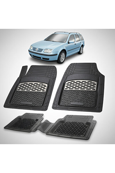 TEAMCAR Стелки за пода, съвместими с Volkswagen Bora Variant 1999-2005, сребр...