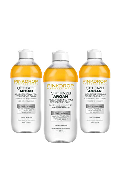 Ostwint Pachet de 3x Apă Micelară Bifazică 3 în 1 cu Ulei de Argan și Vitamin...