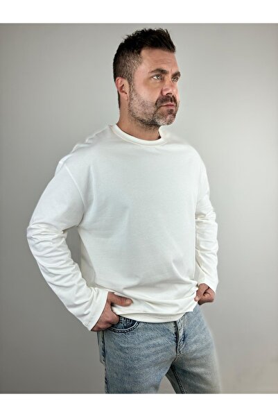 LudoWear Men's Long-Sleeved T-Shirt Ecru/Black