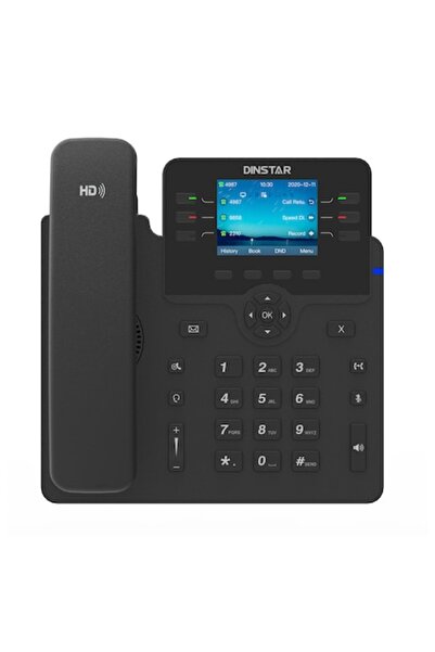 DINSTAR Telefon IP C63G, 6 conturi SIP, PoE, negru