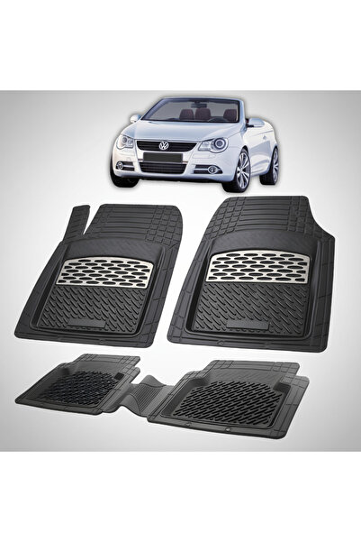 TEAMCAR Стелки за под, съвместими с Volkswagen Eos 2006-2010, сребристи