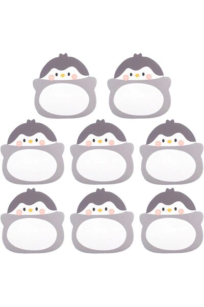 Arabest 8 Packs Kawaii Penguin Sticky Notes,Cartoon Sticky Notes,Cute Anime S...