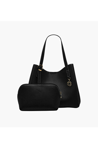 SASHA Kodes Charm Detail Shopper Bag with Pouch