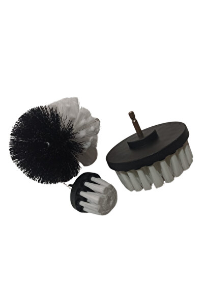 BGEA 3 PARÇA MATKAP UCU FIRÇA SETİ BEYAZ SİYAH- 3 PCS DRİLL BİT BRUSH SET