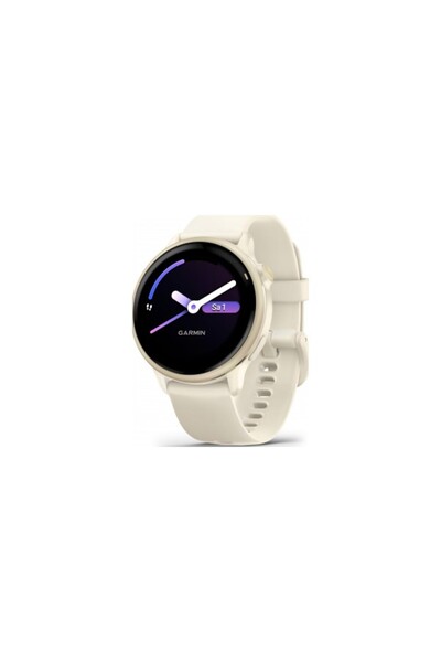 Garmin vivoactive 6 смарт часовник, GPS, 42 мм, силиконова каишка, лунно злато
