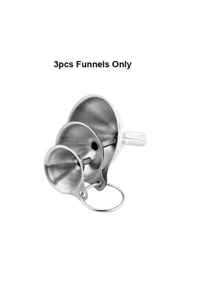 Choice مجموعة قمع مطبخ من الفولاذ المقاوم للصدأ، 3 قطع أو 5 قطع، قمع للاستخدا...