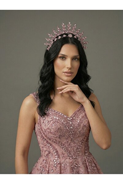 Magic Tiara Işıltılı Kristal Gelin Tacı – 7 Renk Seçeneğiyle Işıldayın
