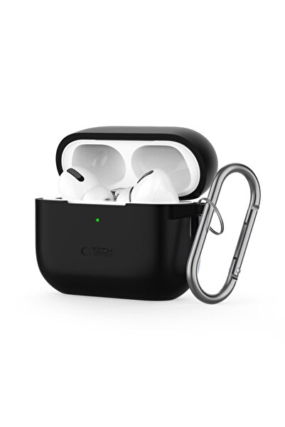 Tech-Protect Carcasă din silicon cu cârlig pentru Apple AirPods Pro/Pro 2, ne...