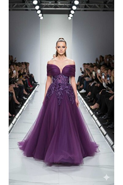 SERA Evening dress in purple
