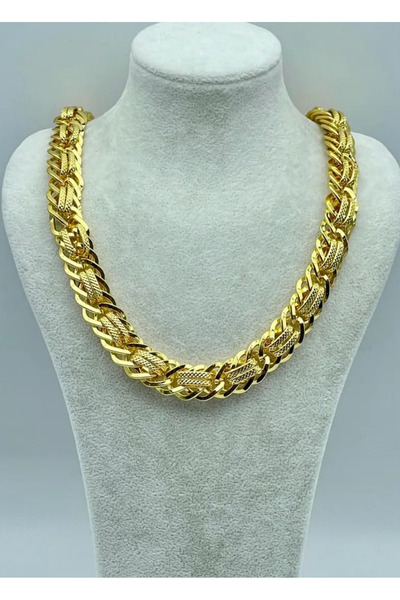 BİJU YILMAZ 22K Altın Kaplma Çoklu Görünümlü Kolye 25 -22k136