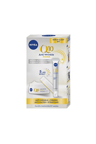 NIVEA Women's Gift Set Q10 Duo Day & Serum, Anti-Wrinkle Day Cream SPF 15, 50...