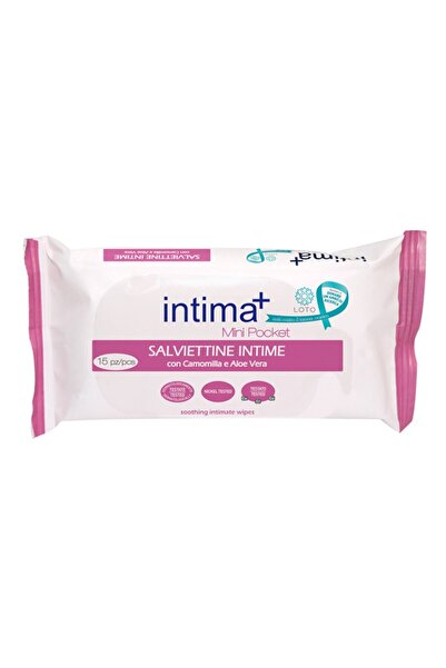 Intima plus Set 7 x 15 Intimate Wipes with Chamomile and Aloe Vera