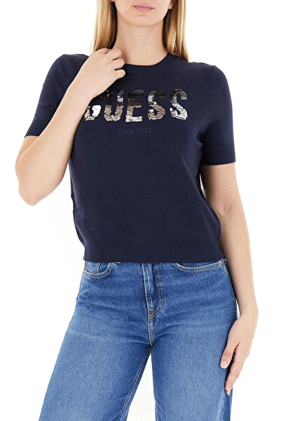 Guess Layla Γυναικεία Πλεκτά Είδη Ναυτικού Μπλε Χρώματος W5YR25Z2NQ2-G7V2