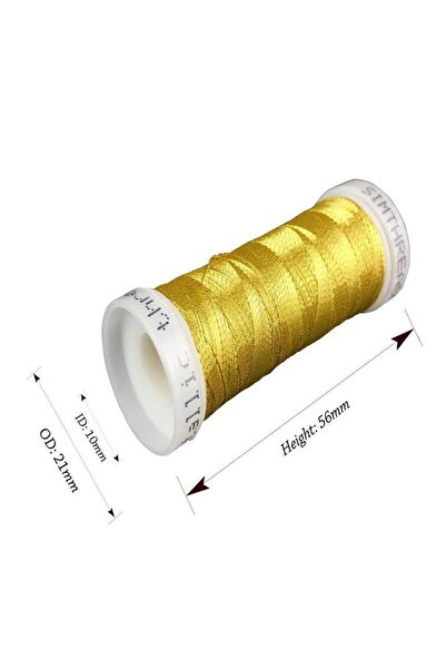 Simthread Embroidery Thread Set 6 Spools - 180 m, Fresh Metallic Colors