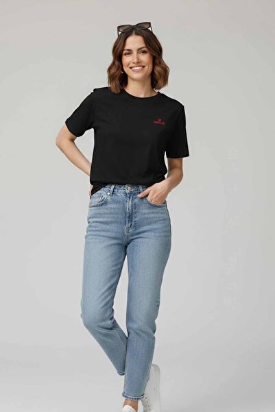 rekor sports 100% Cotton Amour Embroidered Crew Neck Premium T-Shirt