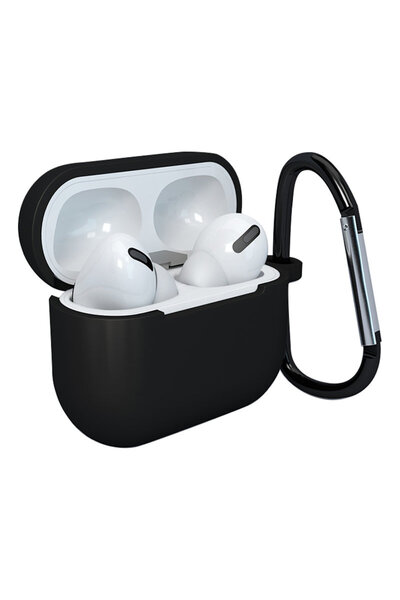 OEM Silicone Soft Case with Clip for Apple AirPods 3 - Black