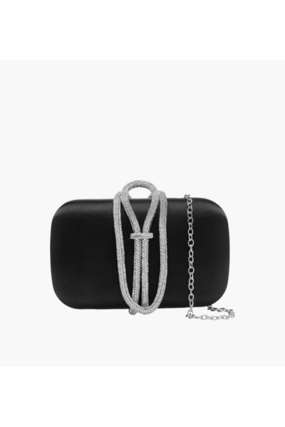 SASHA Embellished Clutch with Chain Strap