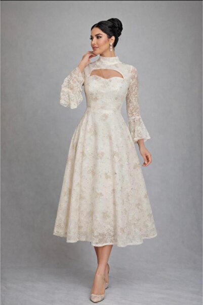 Cutie Elegant women's lace dress with a sophisticated classic cut