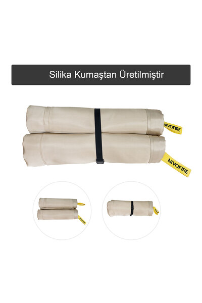 nivofire Elektrikli Araç Yangın Battaniyesi 6mx8m DIN SPEC 91489 Sertifikalı