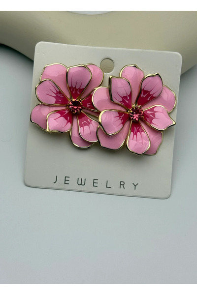 BİJU YILMAZ أقراط الزهرة الوردية VIP - 25-vip291