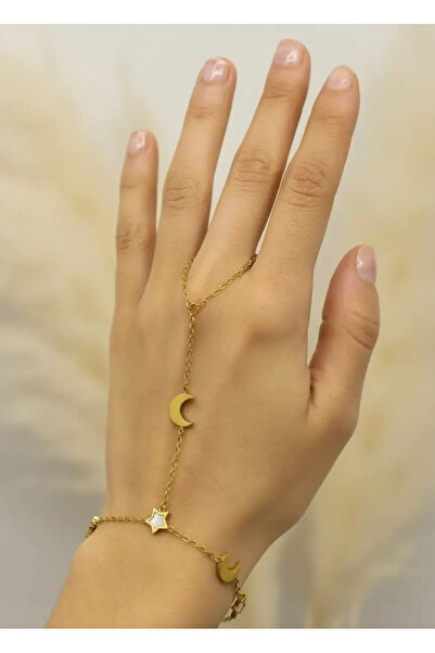 BİJU YILMAZ ساعة ستيل جولد مون ستار شاهميران - 26shm21