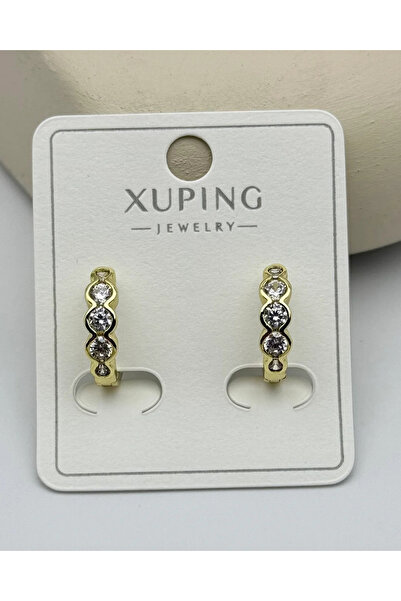 BİJU YILMAZ Xuping Gold Mini Hoop Earrings - 25-Xpkp205