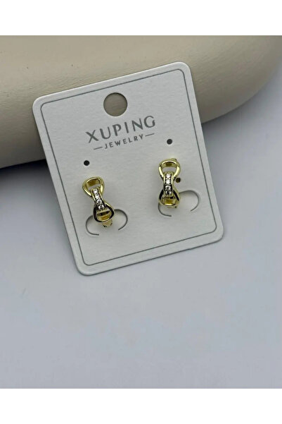 BİJU YILMAZ أقراط ذهبية على شكل فيونكة من Xuping - 25-xpkp166