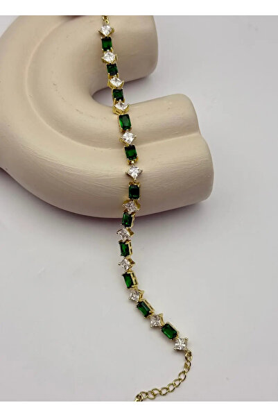 BİJU YILMAZ سوار Xuping Gold Green Stone - 25-xpb147