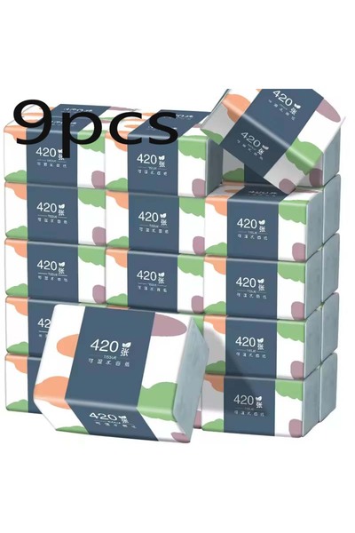 Choice1 9pcs 1-9PCS Box Paper Towel Whole Box Affordable Household Toilet Pap...