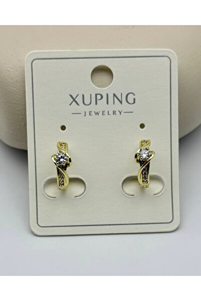 BİJU YILMAZ Xuping Gold Mini Hoop Earrings - 25-Xpkp223