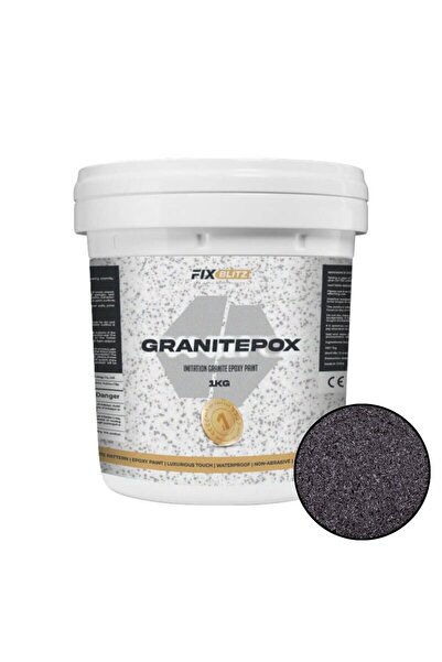 SMANIA Vopsea epoxidică imitație granit FixBlitz™ (1 kg) (Negru)