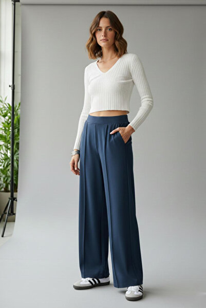 FİT WOMEN NERVÜRLÜ BOL PAÇA PANTOLON 4449