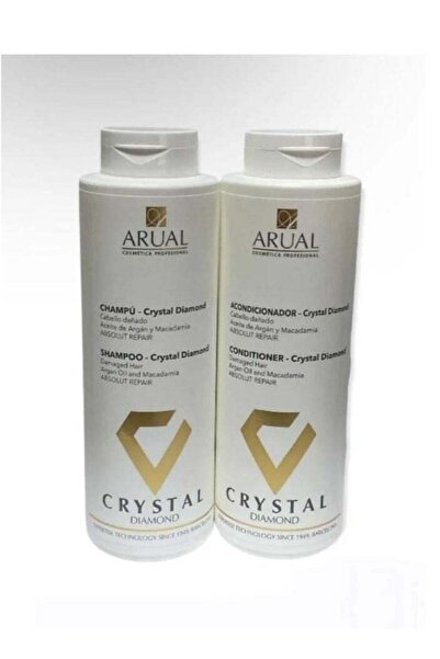 ARUAL مجموعة العناية بالبروتين من أروال، شامبو وبلسم كريستال دايموند، 400 مل